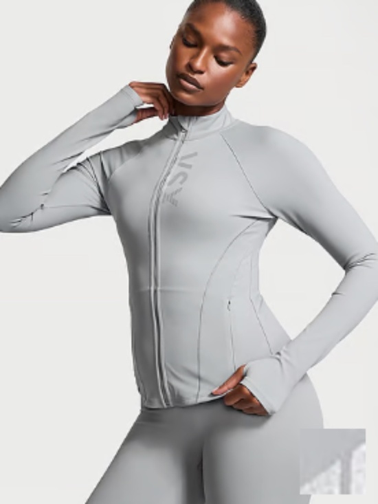 Victoria's Secret Tops - VSX Sport Elevate Full-Zip Jacket Gray XS | NWOT - Sterling Silver